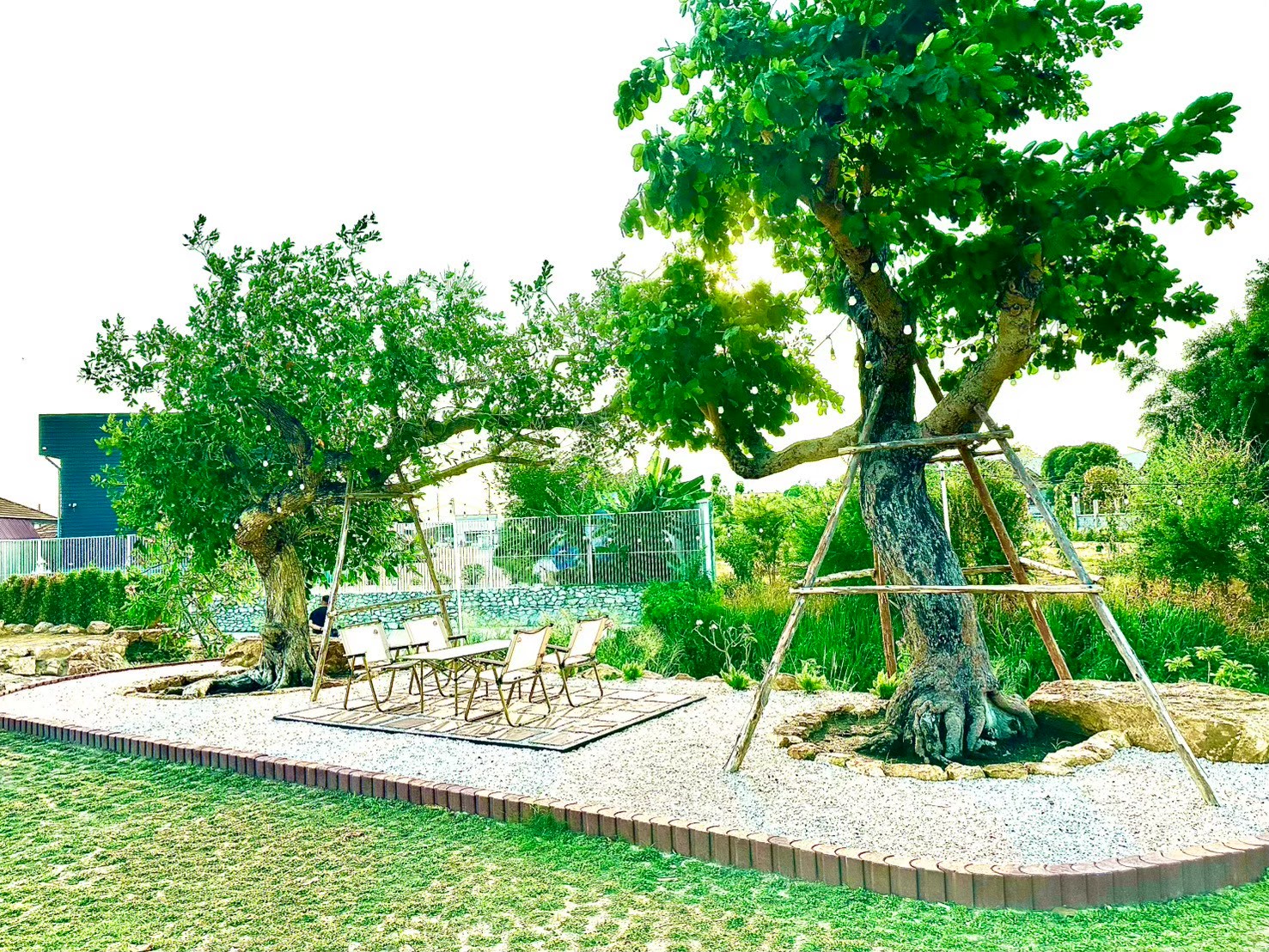 ที่พักสัตหีบ ลานต้นไม้